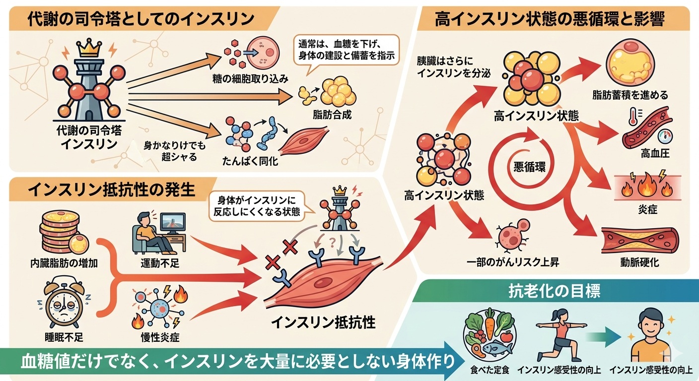 インスリン抵抗性ー代謝の司令塔が命令を聞かなくなる