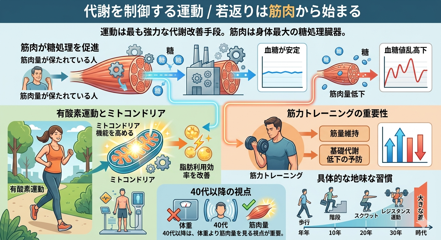 代謝を制御する運動ー若返りは筋肉から始まる