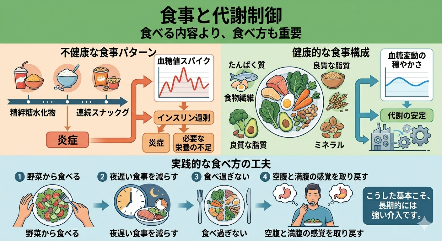 食事と代謝制御ー食べる内容より、食べ方も重要