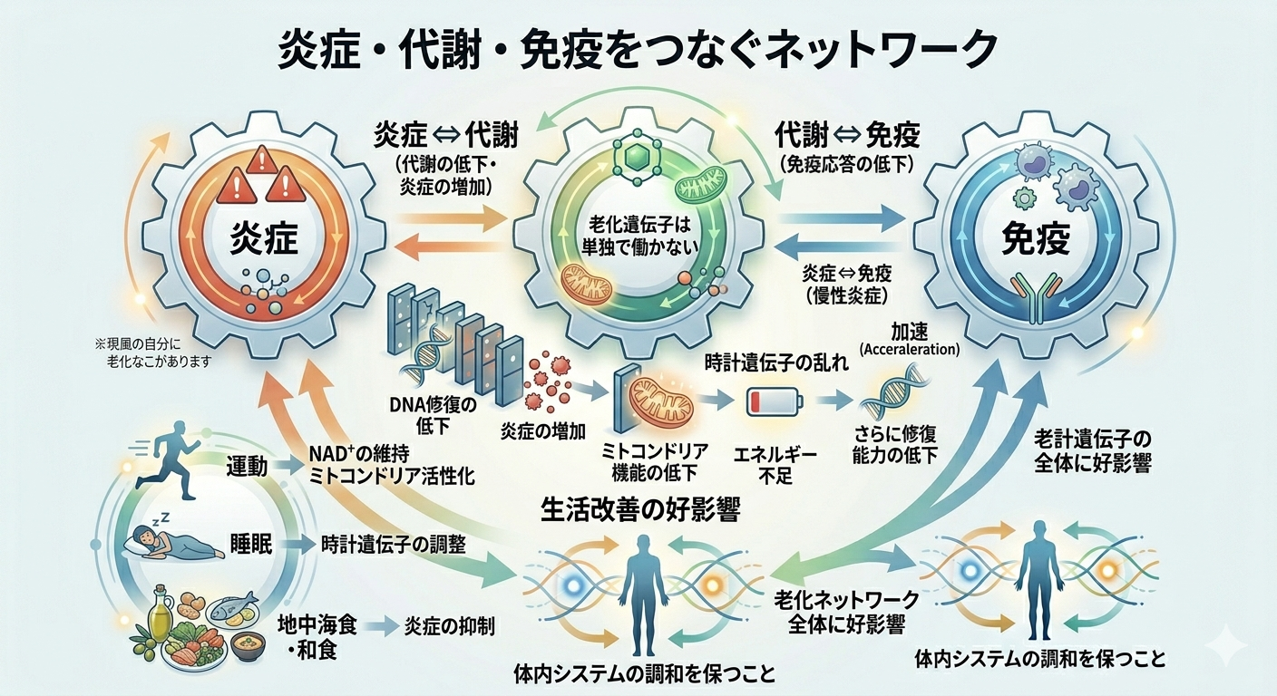 炎症・代謝・免疫をつなぐネットワーク