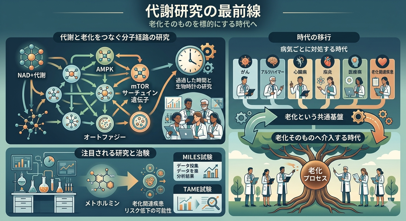 代謝研究の最前線ー老化そのものを標的にする時代へ