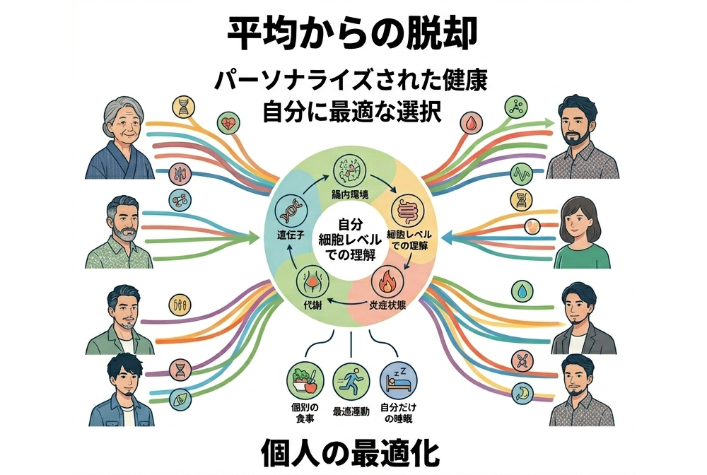 平均からの脱却。パーソナライズされた健康、自分に最適な選択