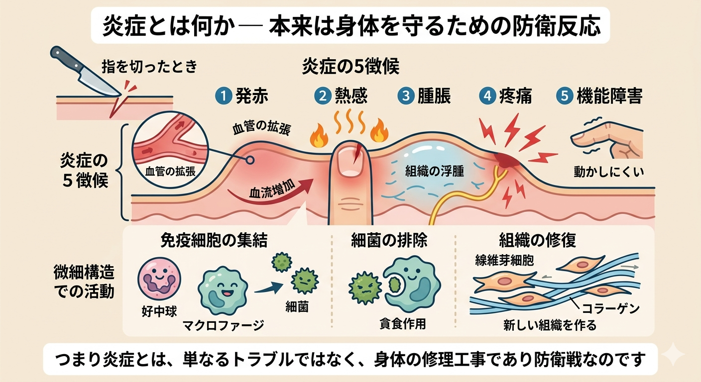 炎症とは何か─ 本来は身体を守るための防衛反応