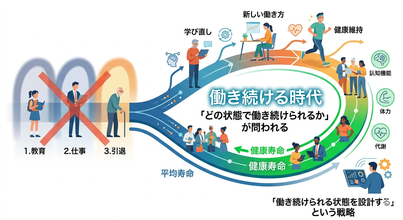 「働き続ける時代」における前提条件