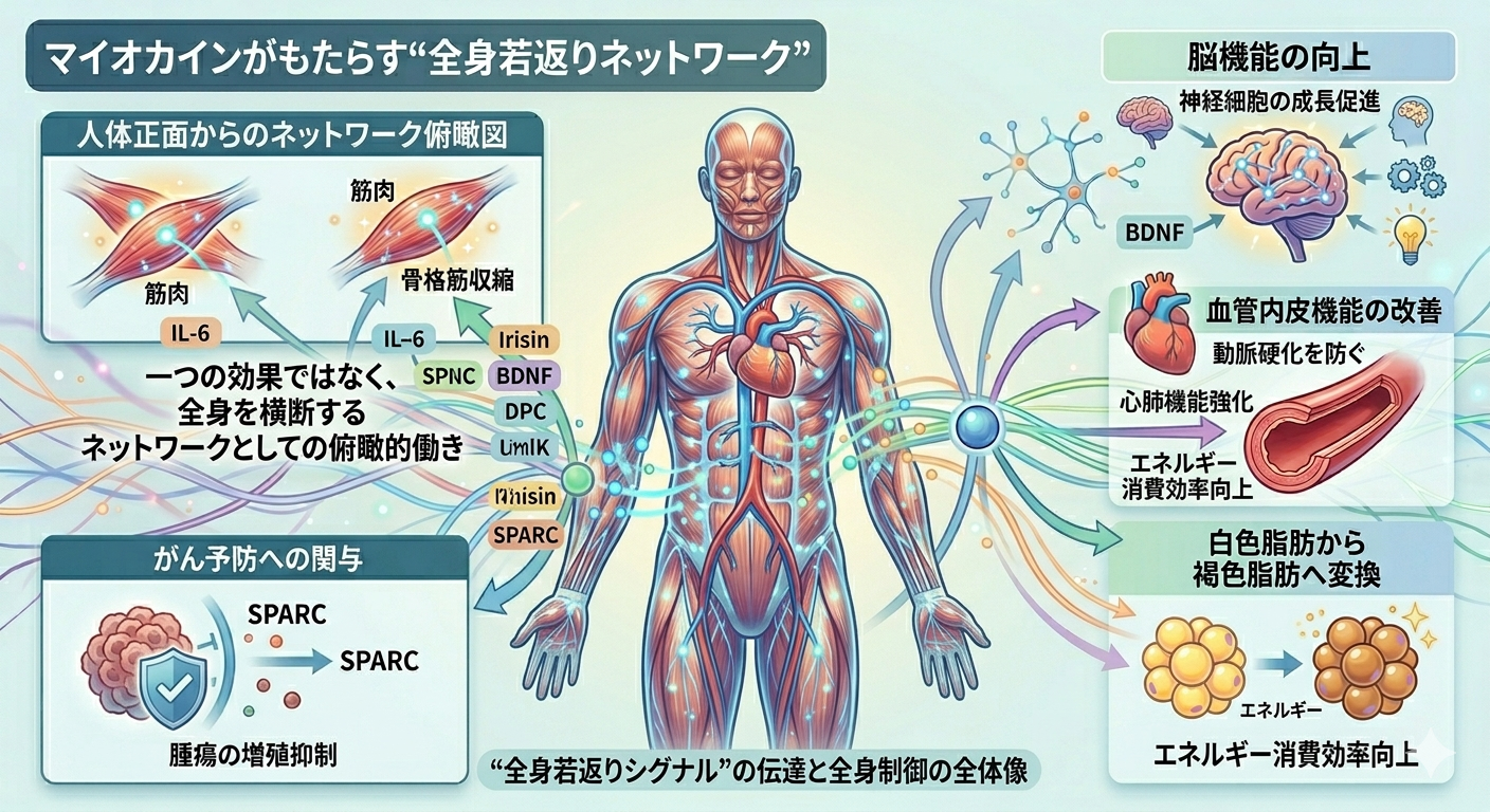 マイオカインがもたらす“全身若返りネットワーク”