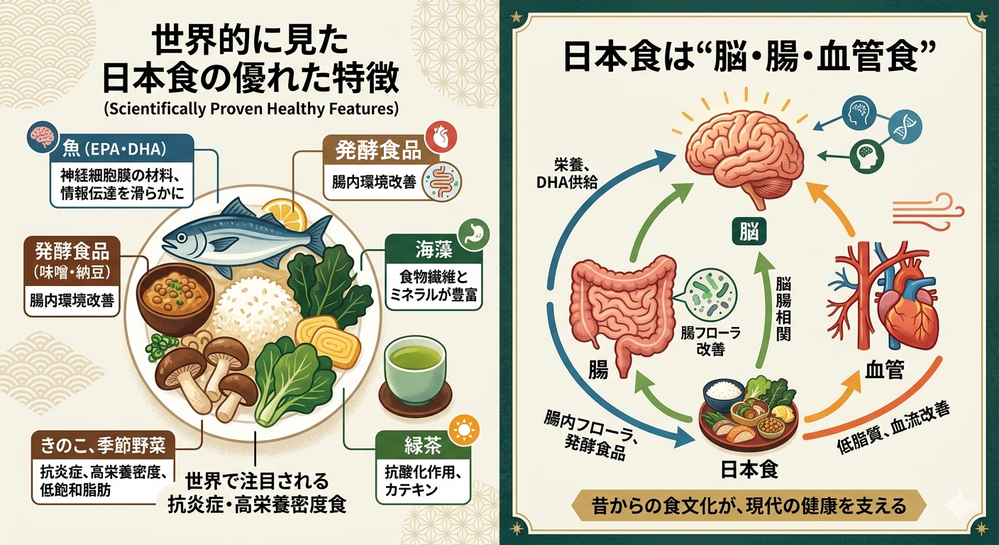 日本食は認知症予防に有利なのか─ 日本人が持つ“すでに優秀な食文化”