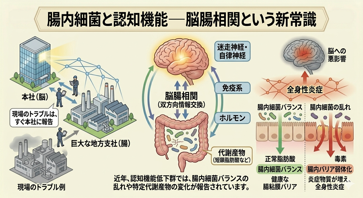 腸内細菌と認知機能─ 脳腸相関という新常識