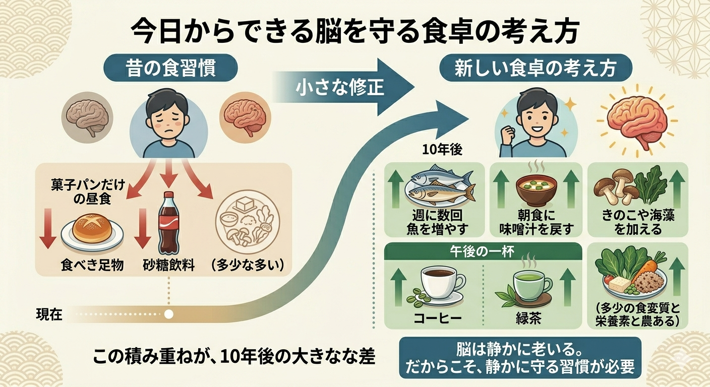 今日からできる脳を守る食卓の考え方