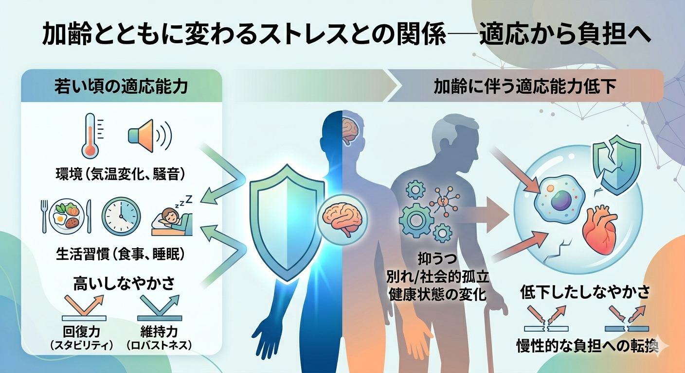 加齢とともに変わるストレスとの関係──適応から負担へ
