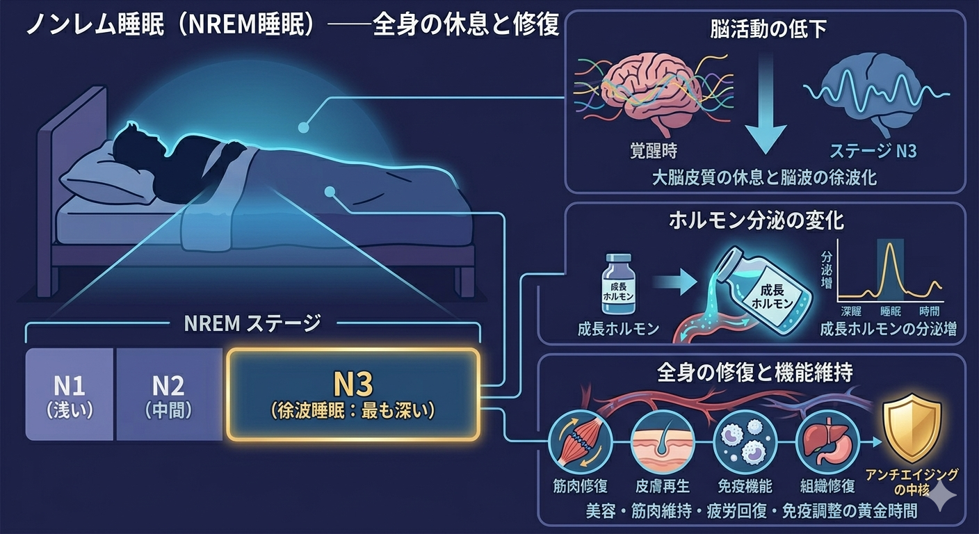 ノンレム睡眠──身体修復の黄金時間