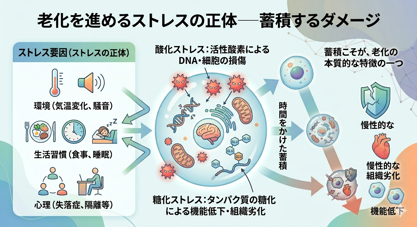 老化を進めるストレスの正体──蓄積するダメージ