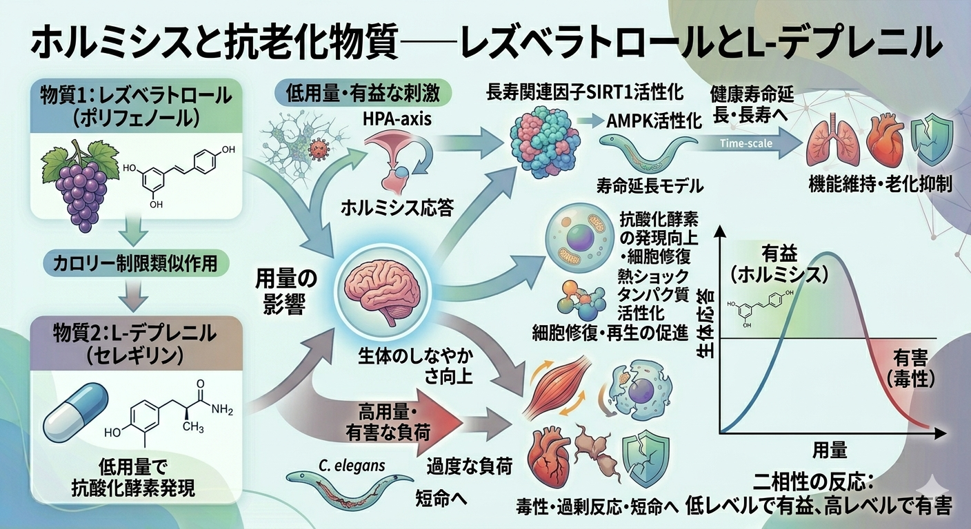 ホルミシスと抗老化物質──レズベラトロールとL-デプレニル
