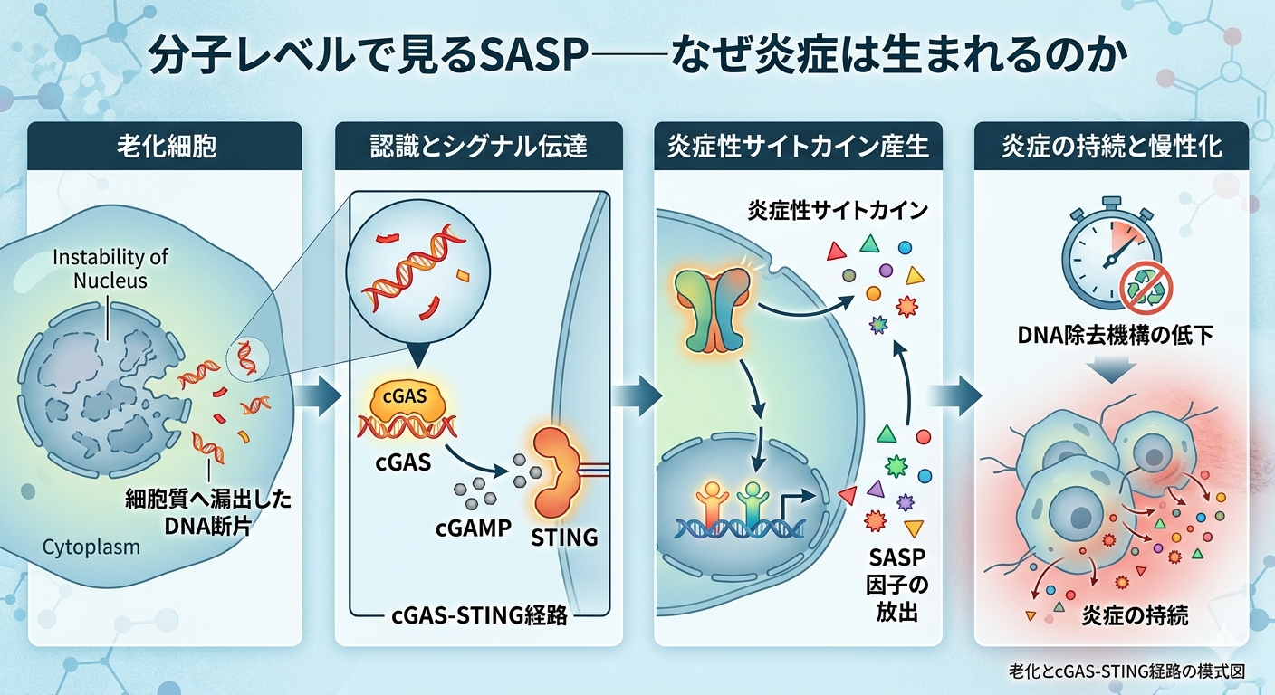 分子レベルで見るSASP──なぜ炎症は生まれるのか