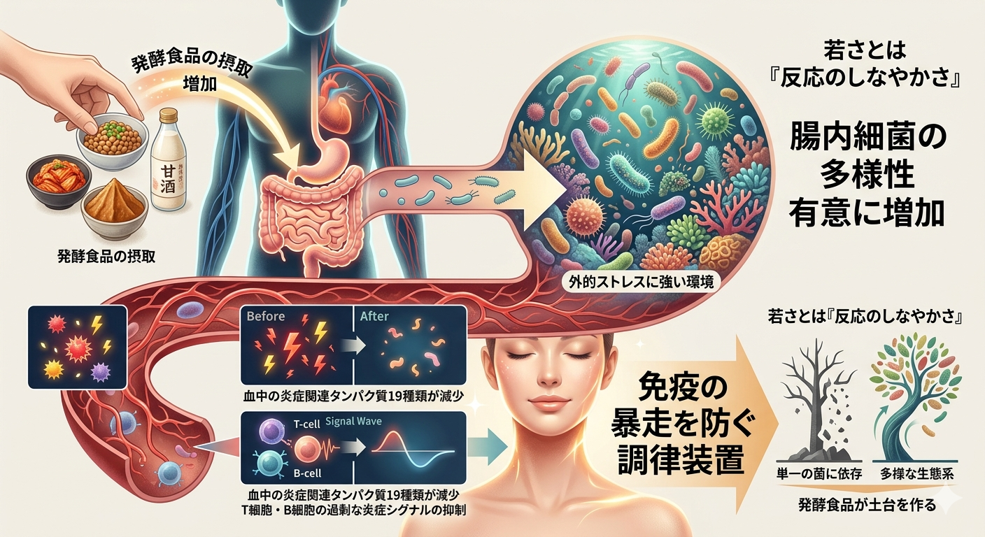 「多様性」こそが若さの秘訣─ 腸内フローラと免疫の柔軟性