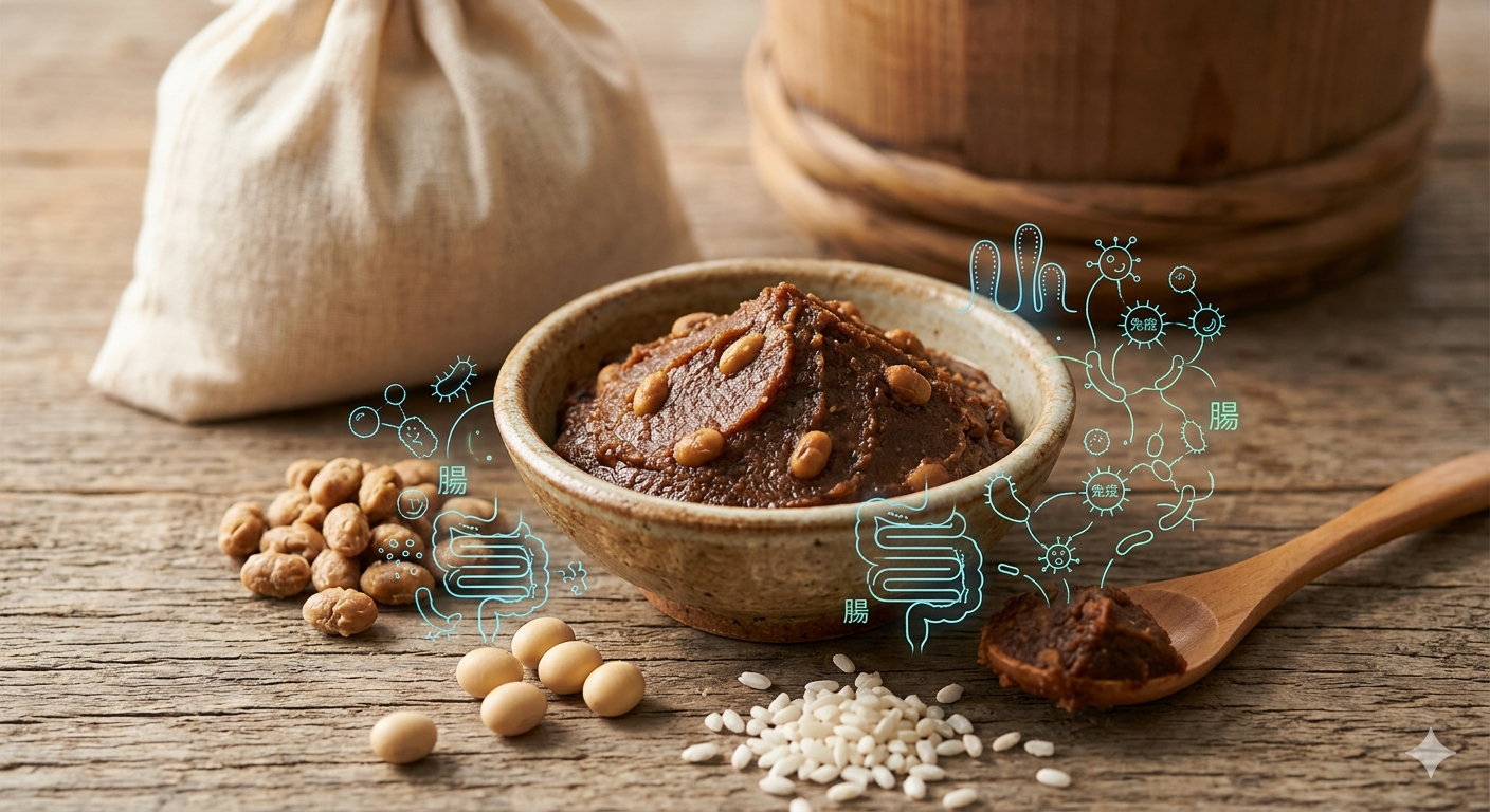 味噌 ─ 腸と免疫を整える「発酵の複合体」