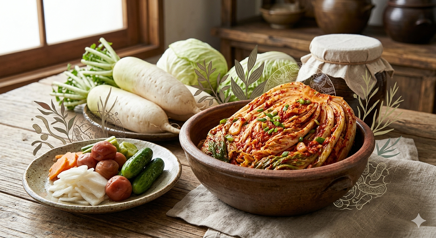 キムチ・漬物 ─ 腸内多様性を高める「植物性乳酸菌の供給源」