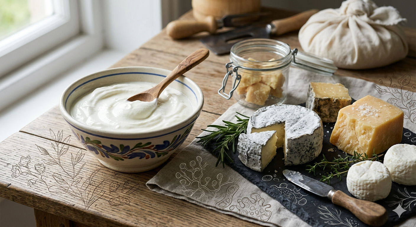 ヨーグルト・チーズ ─ 安定した菌供給を担う「ベース食品」