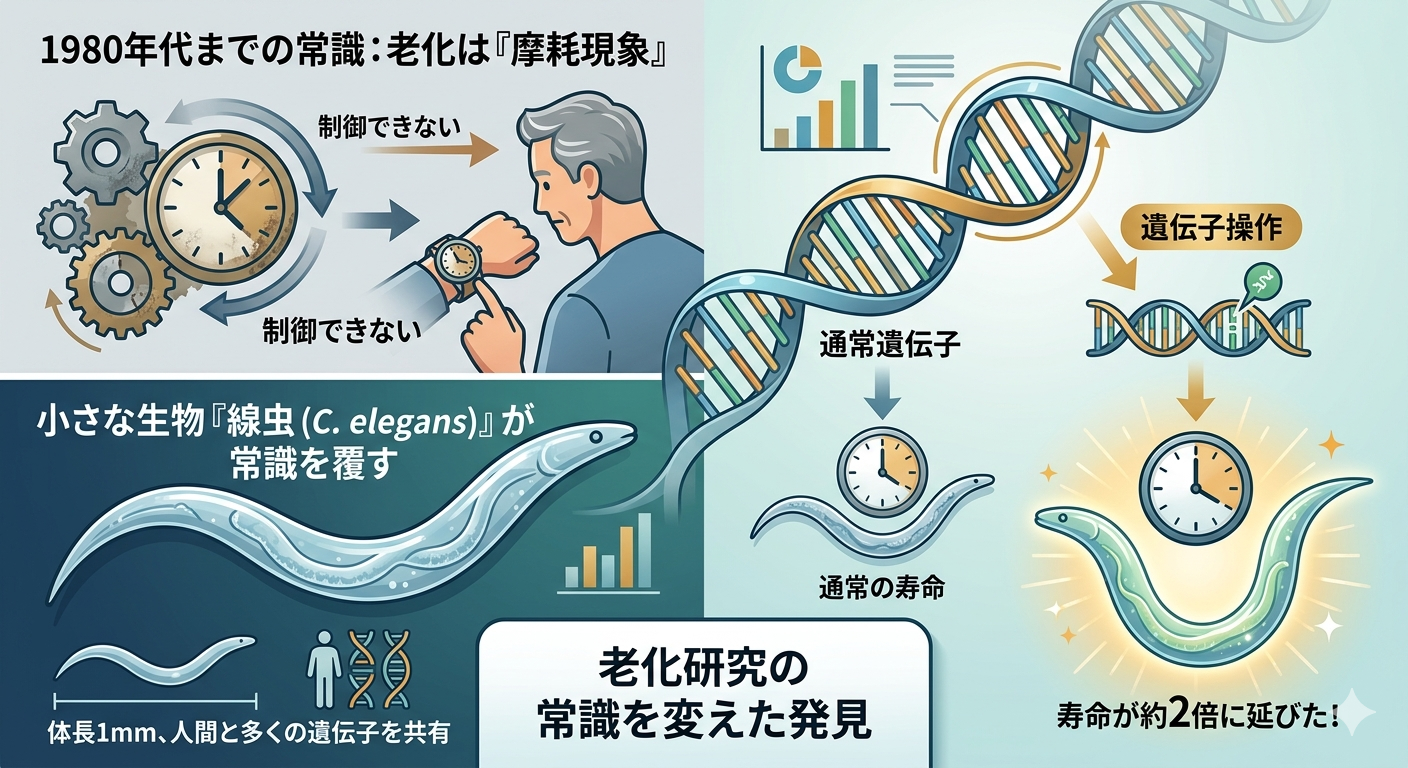 長寿遺伝子研究が変えた「老化」の概念