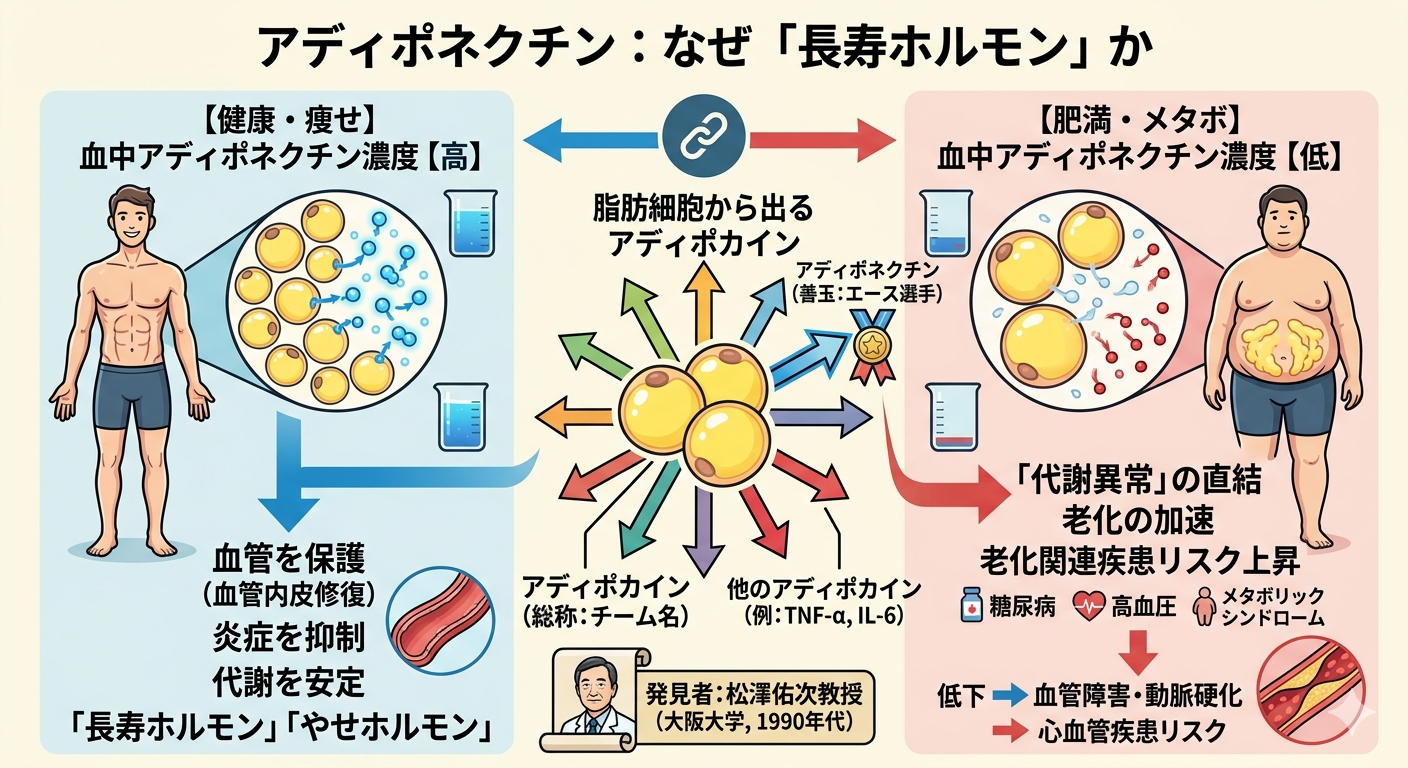 アディポネクチンとは何か──「長寿ホルモン」と呼ばれる理由
