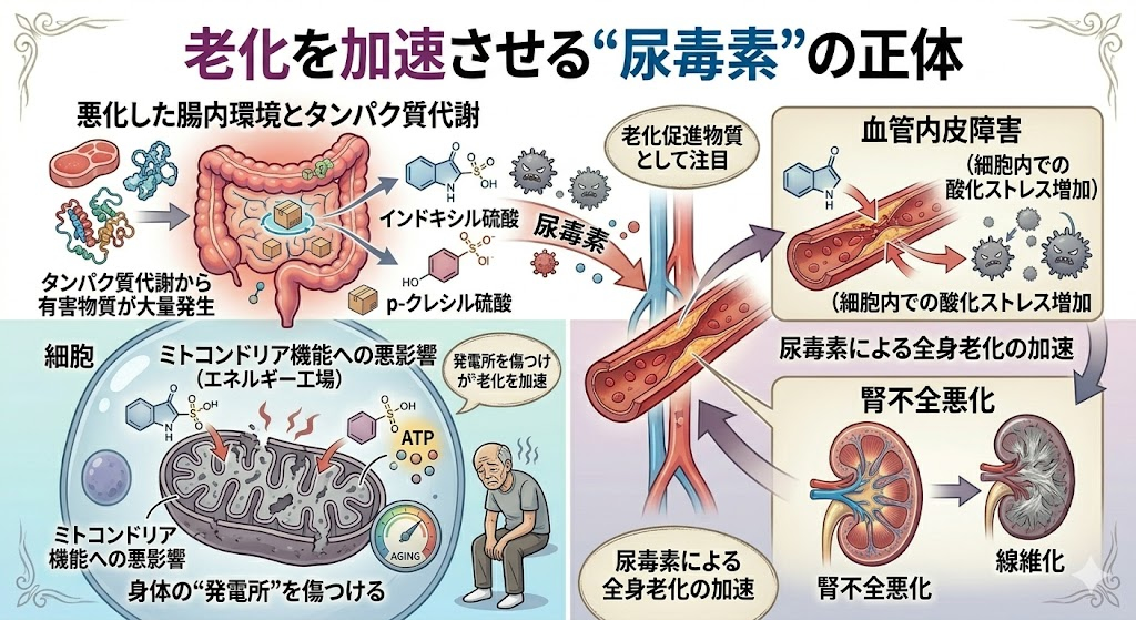 老化を加速させる“尿毒素”の正体