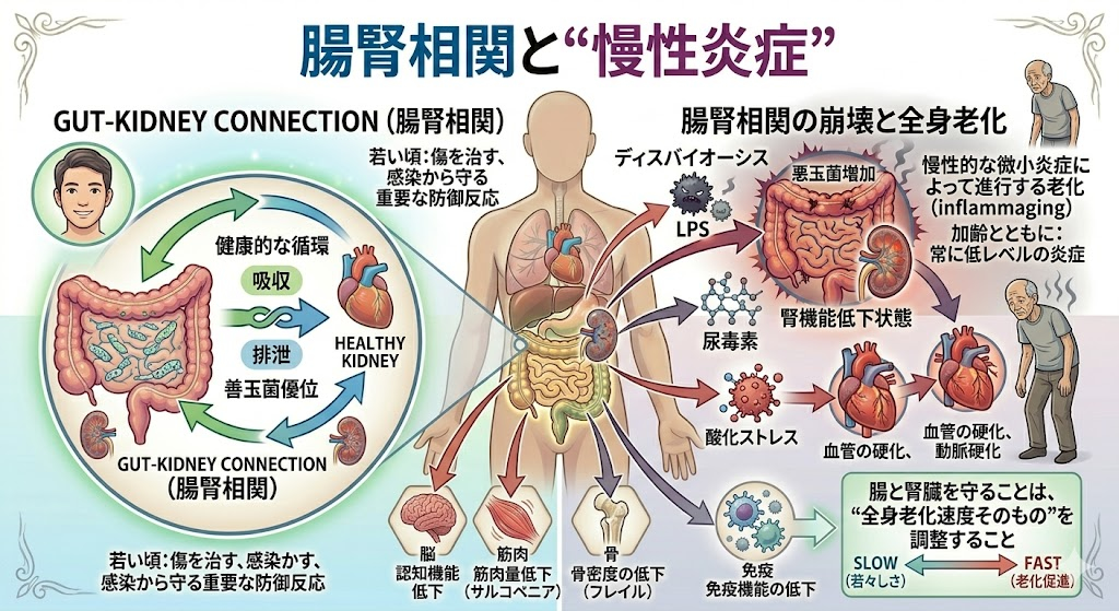 腸腎相関と“慢性炎症”