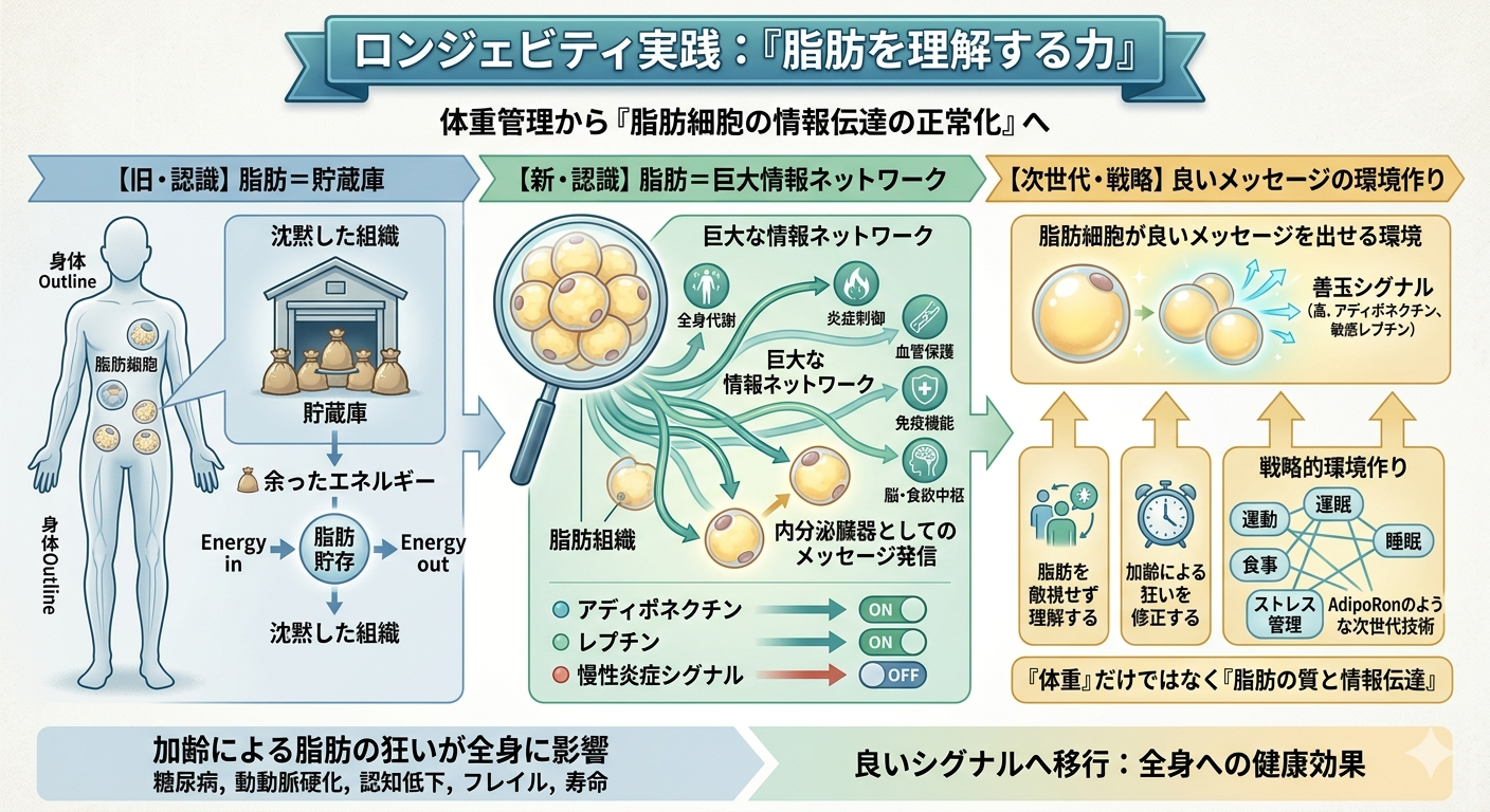 ロンジェビティ時代に必要なのは「脂肪を理解する力」