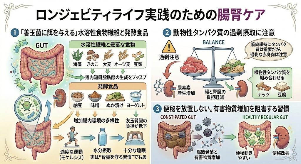 ロンジェビティライフ実践のための腸腎ケア