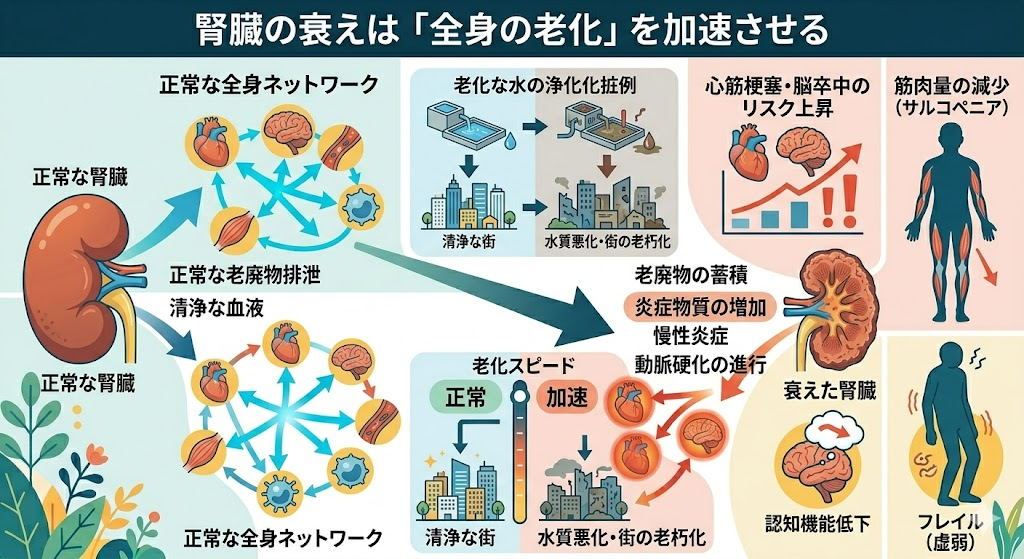 腎臓の衰えは「全身の老化」を加速させる