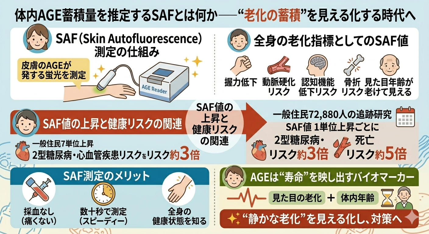 体内AGE蓄積量を推定するSAFとは何か──“老化の蓄積”を見える化する時代へ