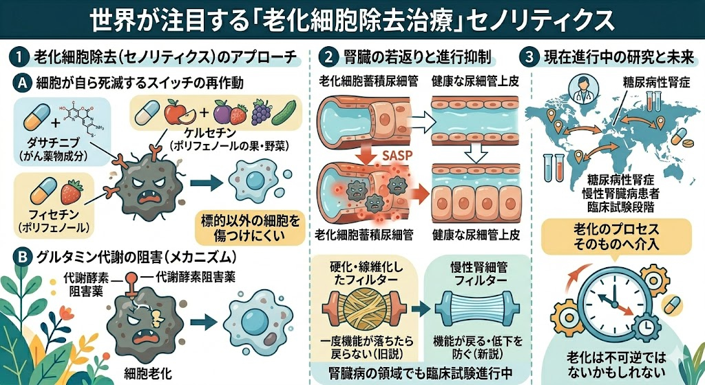 世界が注目する老化細胞除去治療「セノリティクス」とは
