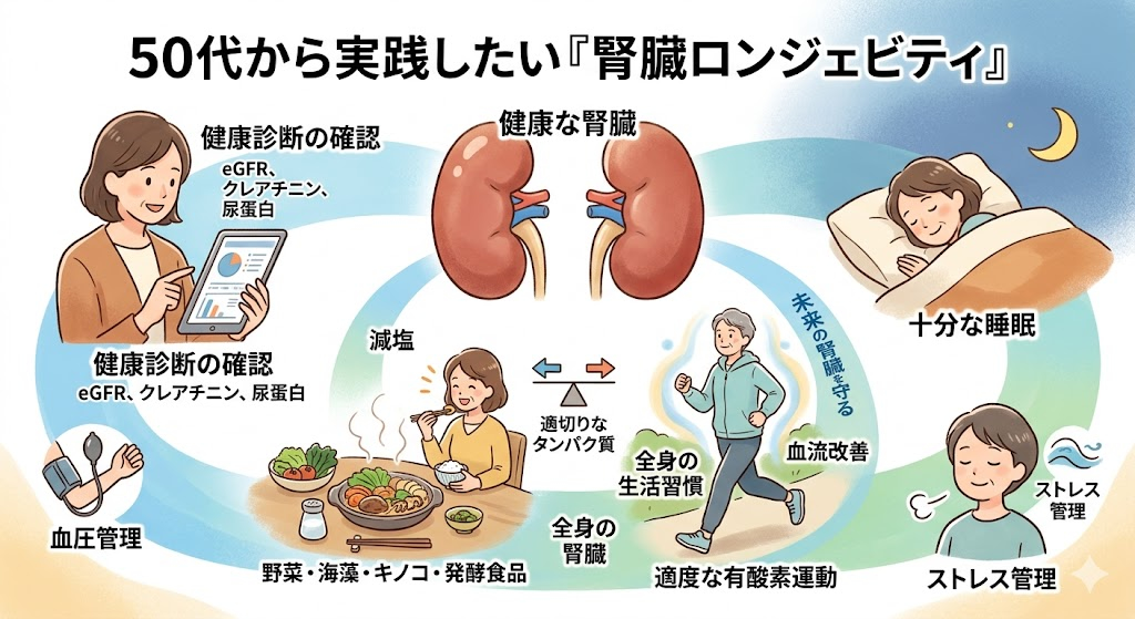 50代から実践したい「腎臓ロンジェビティ」