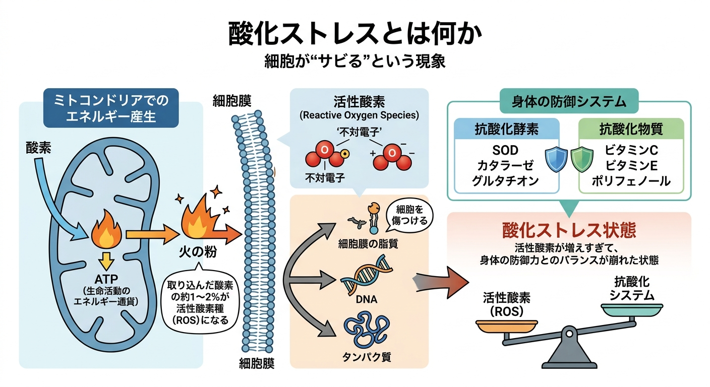 酸化ストレスとは何か──細胞が“サビる”という現象