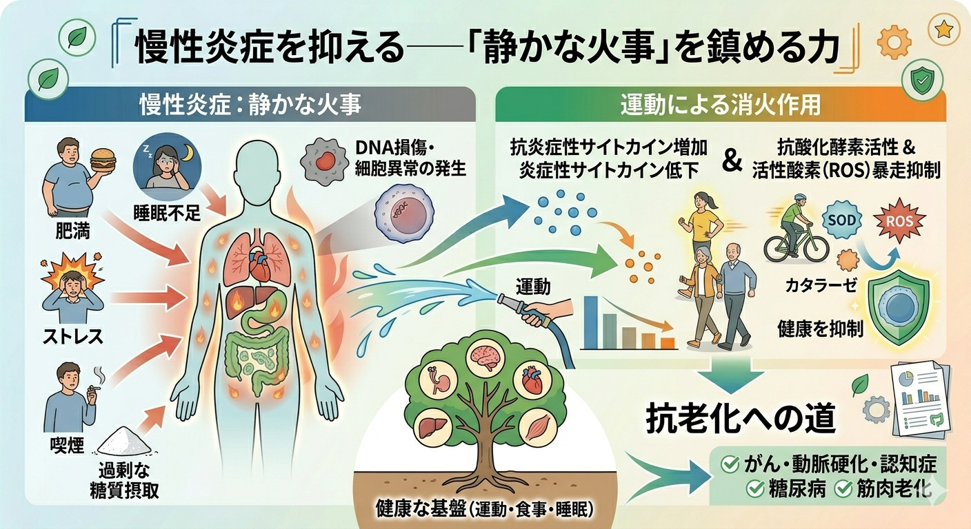 慢性炎症を抑える──「静かな火事」を鎮める力