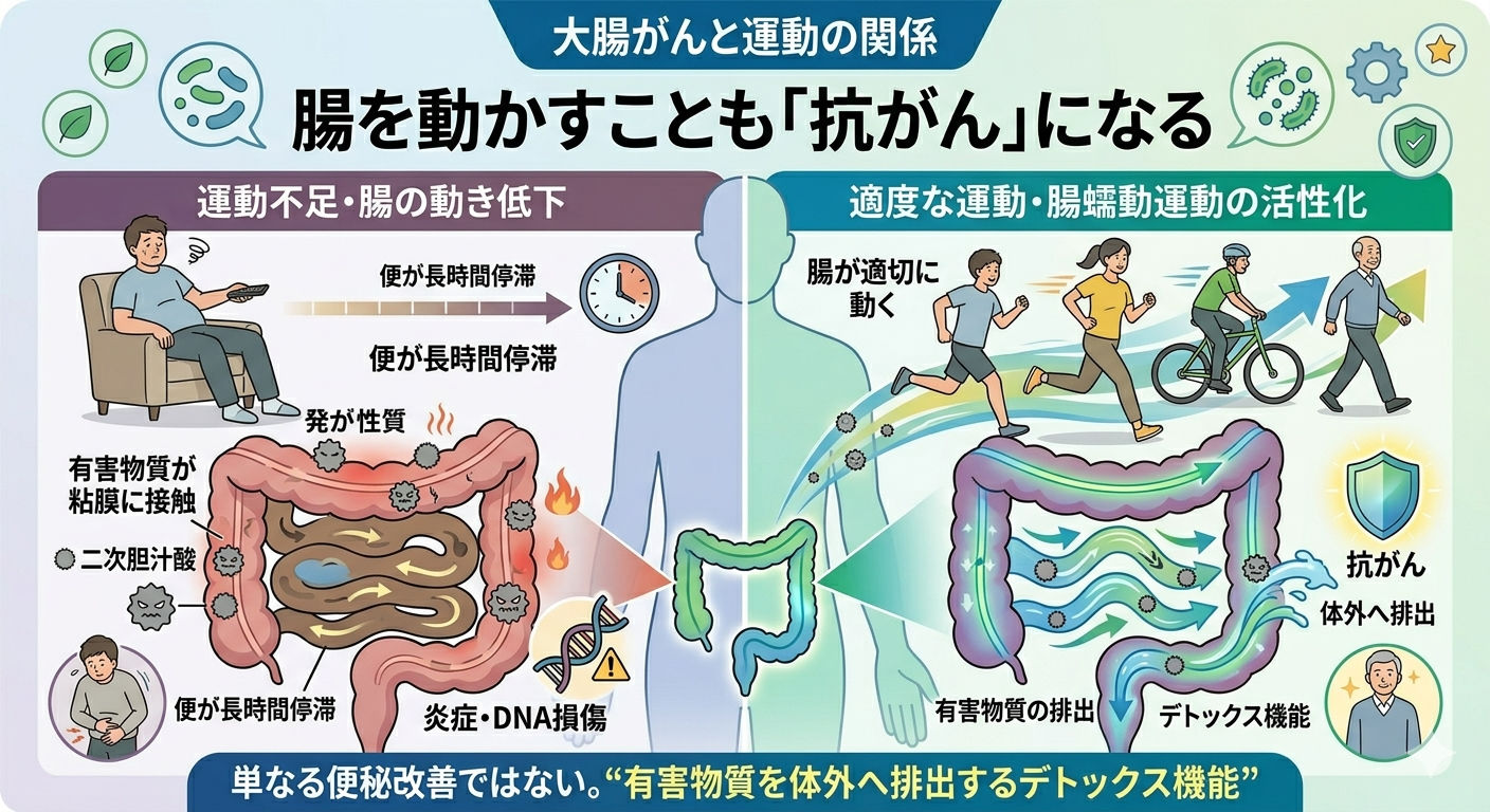 腸を動かすことも「抗がん」になる