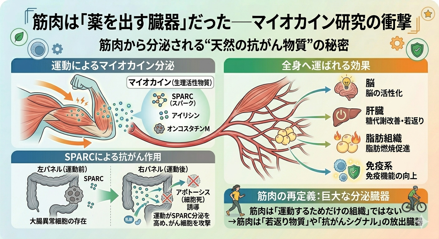 筋肉は「薬を出す臓器」だった──マイオカイン研究の衝撃