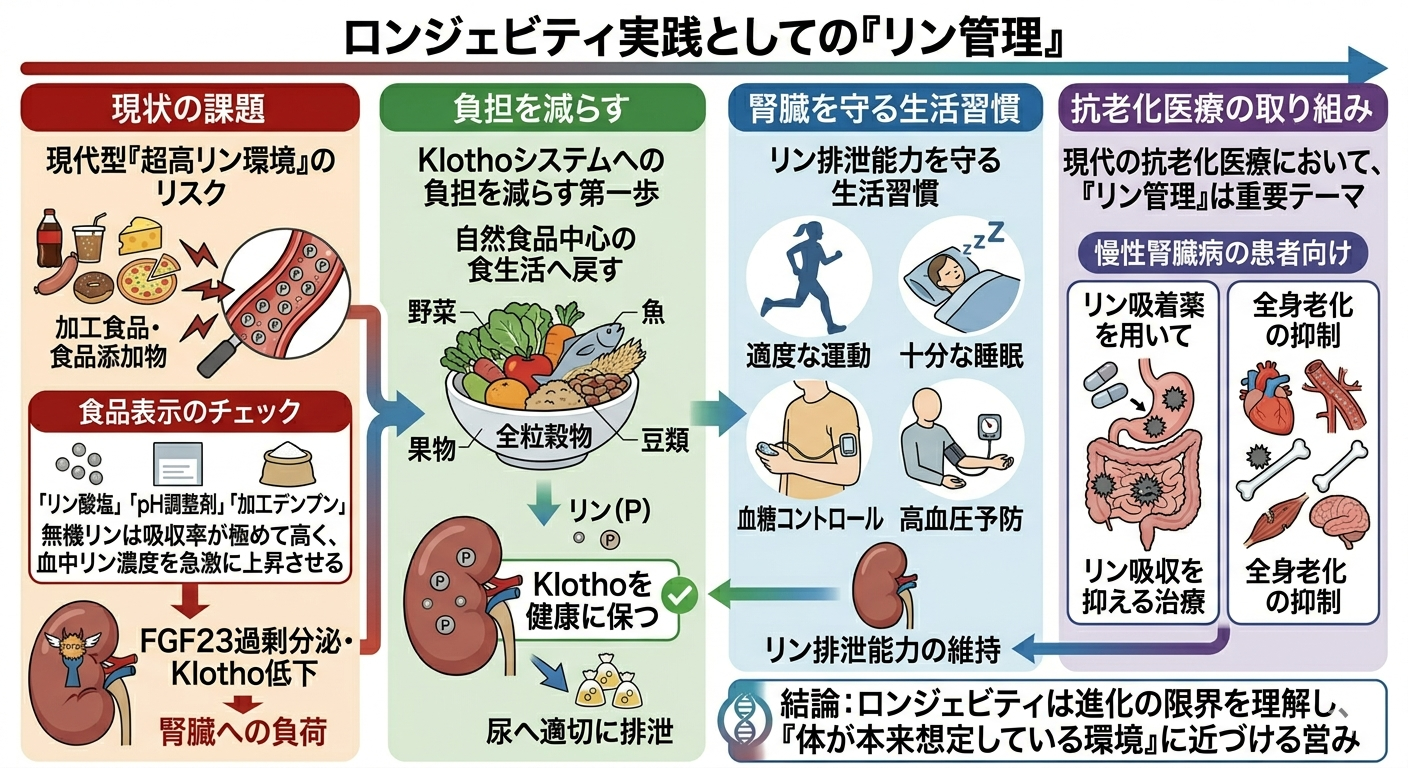 ロンジェビティ実践としての「リン管理」