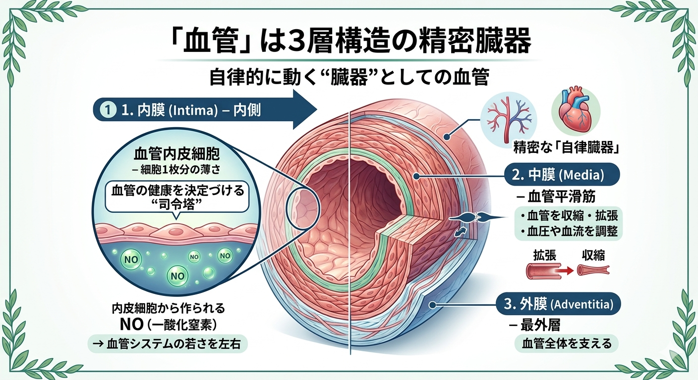 血管は「3層構造」の精密臓器