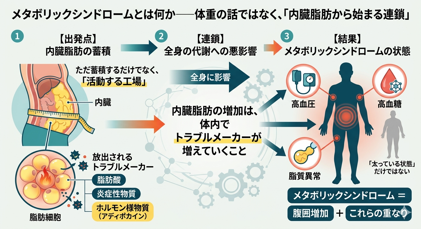 メタボリックシンドロームとは何か──体重の話ではなく、「内臓脂肪から始まる連鎖」