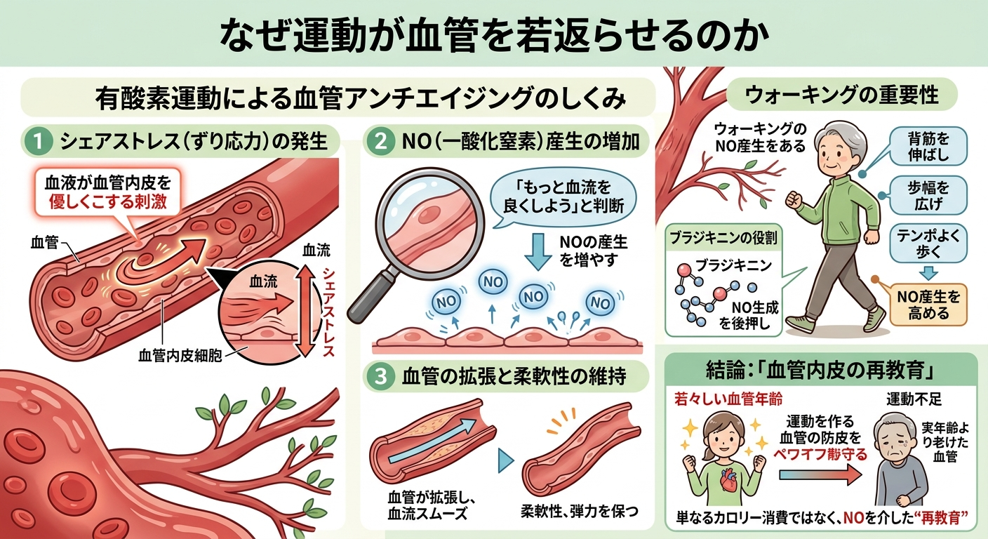 なぜ運動が血管を若返らせるのか