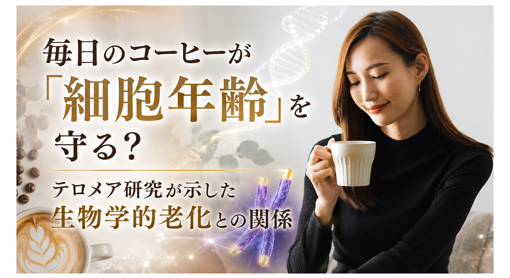 毎日のコーヒーが「細胞年齢」を守る？ ──テロメア研究が示した生物学的老化との関係