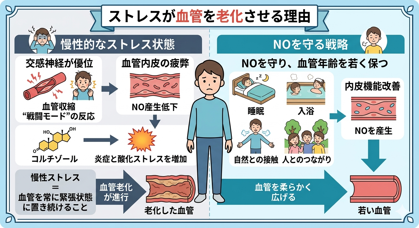 ストレスが血管を老化させる理由