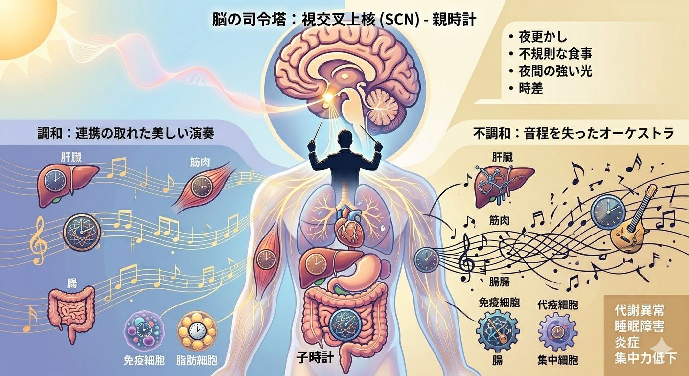 脳にある親時計、全身にある子時計──身体は巨大なオーケストラである