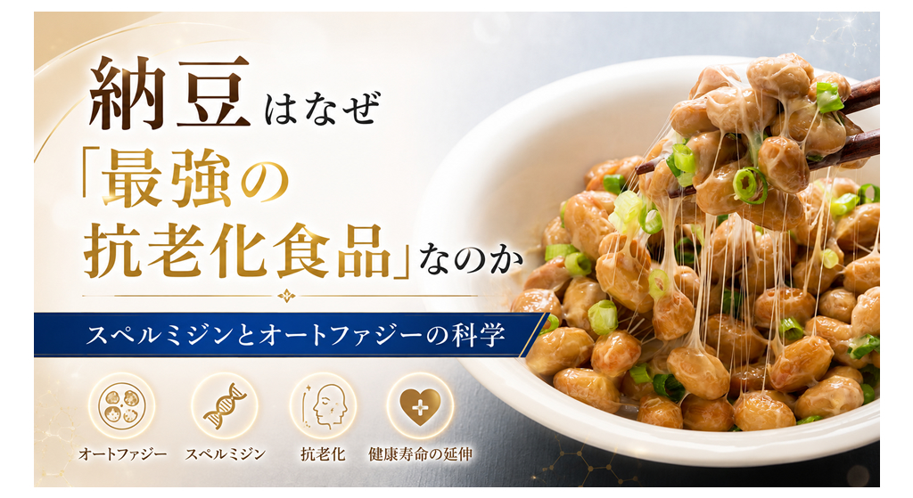 納豆はなぜ「最強の抗老化食品」なのか──スペルミジンとオートファジーの科学