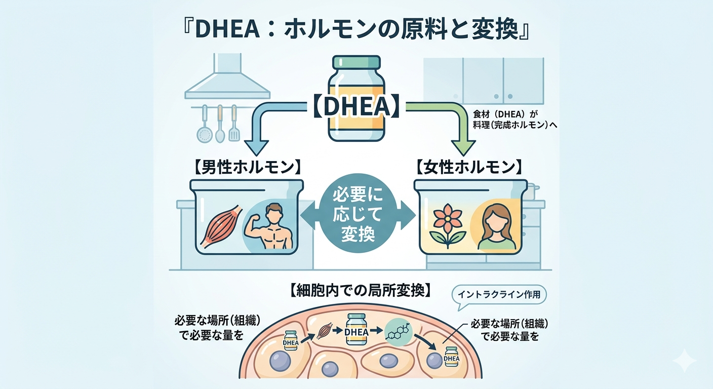 ホルモンの“原料”という視点― DHEAの本質