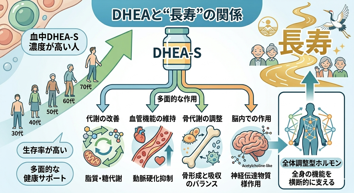 DHEAと“長寿”の関係