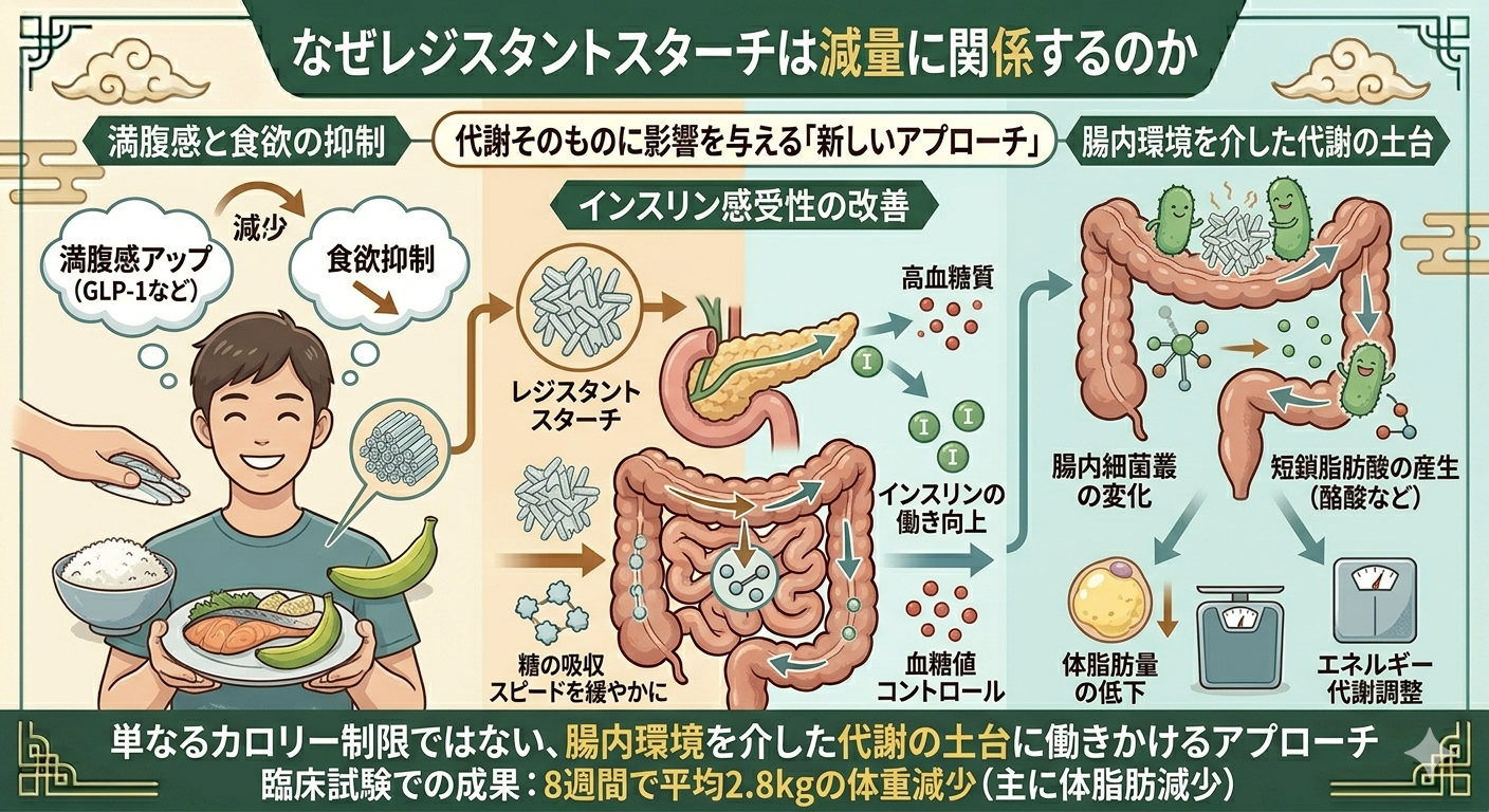 なぜレジスタントスターチは減量に関係するのか