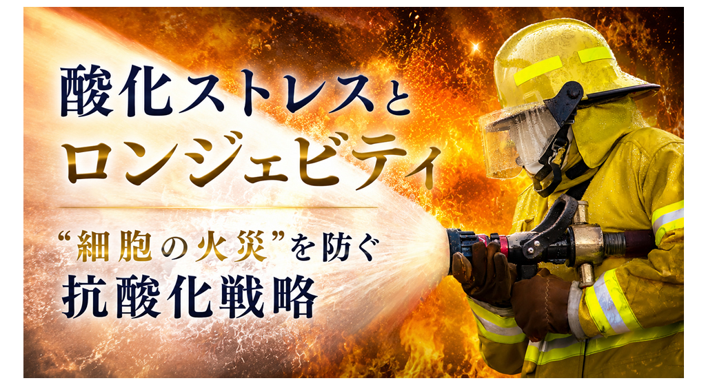 酸化ストレスとロンジェビティ──“細胞の火災”を防ぐ抗酸化戦略