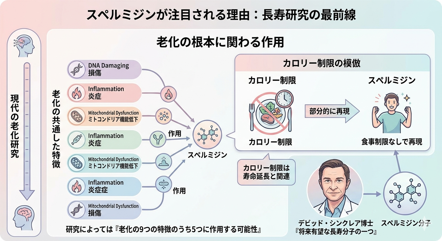 なぜスペルミジンは注目されているのか──長寿研究の最前線