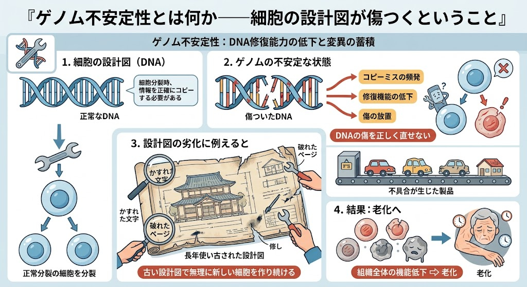 ゲノム不安定性とは何か──細胞の設計図が傷つくということ