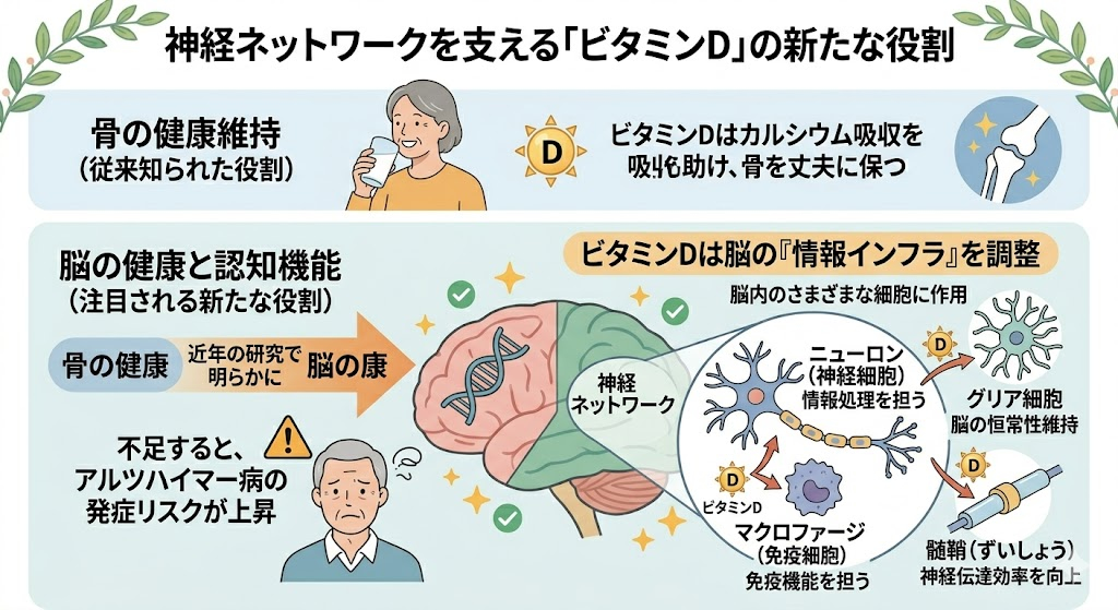 神経ネットワークを支える「ビタミンD」の新たな役割